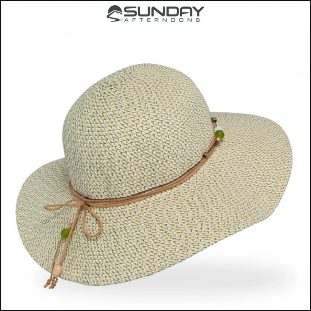 Hat - Sunday Afternoons - UPF 50+  One Size - Beading - Adjustable Sizing - NWT